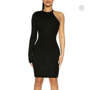 On One-Shoulder Body-Con Minidress